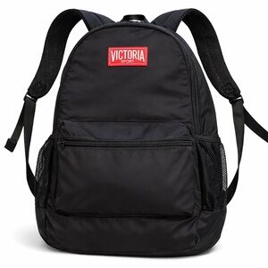 Victoria's Secret Sport Backpack in Black with Red Logo
